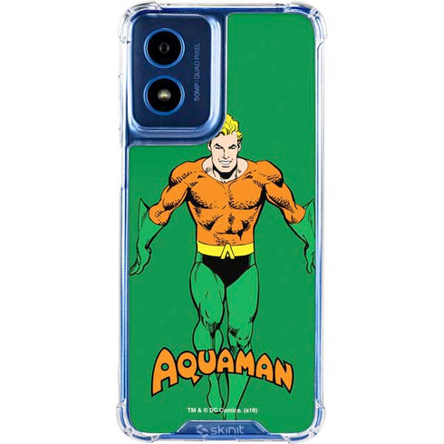 DC Comics Aquaman Classic Art Pose Moto G 5G (2024) Clear Case
